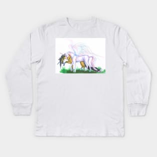 Unicorns Kids Long Sleeve T-Shirt